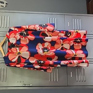 Beige by eci Large Floral Print Dress Size Large